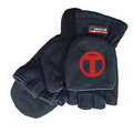 Black Fleece Convertible Fingerless Glove & Mitten